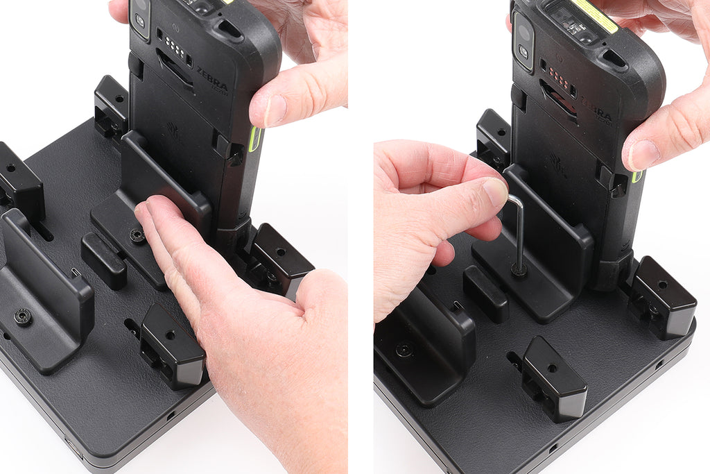 Brodit ProAdapt universeel USB-C-laadstation met 2 sleuven en inbusschroeven | 217287 - productfoto 2