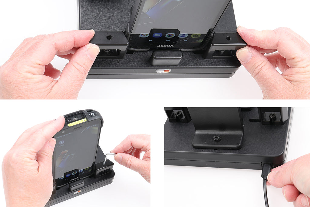 Brodit ProAdapt universeel USB-C-laadstation met 2 sleuven en inbusschroeven | 217287 - productfoto 3