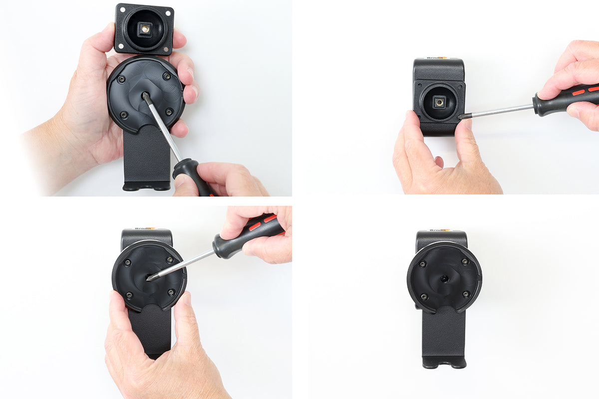 Brodit magnetische telefoonhouder Qi2.2 25W met draaivoet, steun en adapter | 217308 - productfoto 2