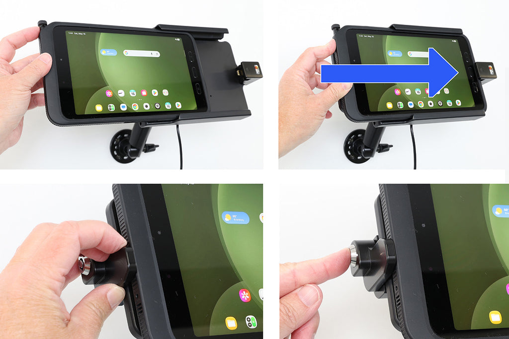 Brodit USB-C 3.1 houder Samsung Tab Active 5 met originele hoes en sleutelvergrendeling | 217321 – foto 3