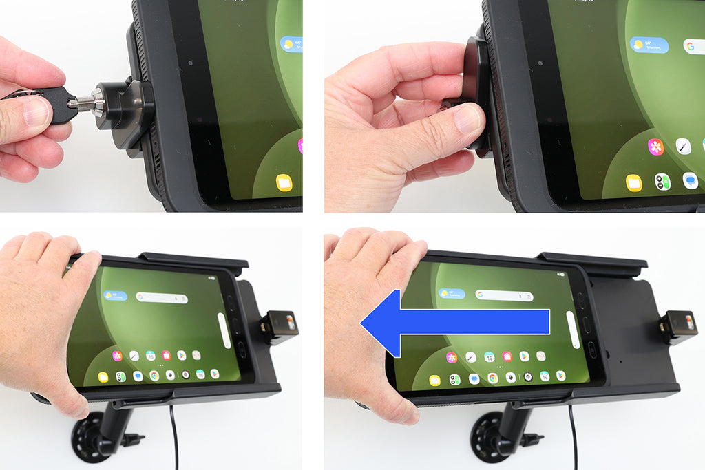 Brodit USB-C 3.1 houder Samsung Tab Active 5 met originele hoes en sleutelvergrendeling | 217321 – foto 4