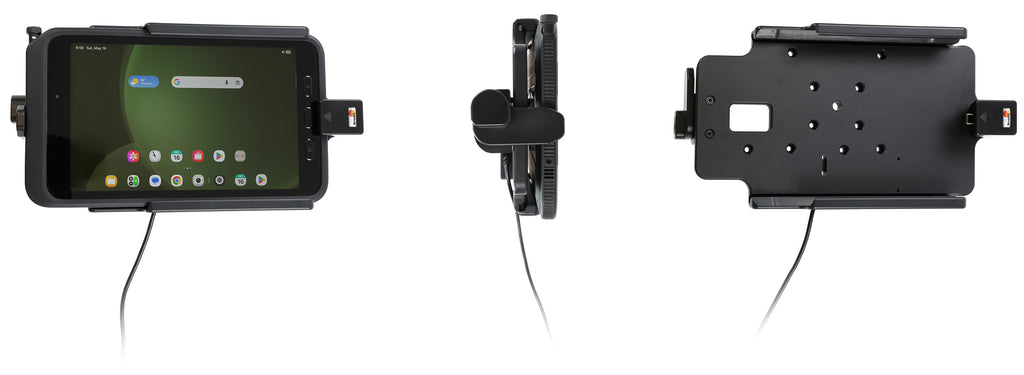 Brodit USB-C 3.1 houder Samsung Tab Active 5 met originele hoes en borgvergrendeling (spring-lock) | 217322 – foto 1
