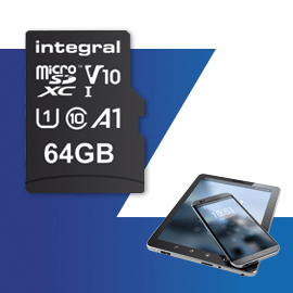 Integral MicroSDHC/XC V10 UHS-I 64GB class 10 100MB/s – productafbeelding 2