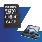 Integral MicroSDHC/XC V10 UHS-I 64GB class 10 100MB/s – productafbeelding 2