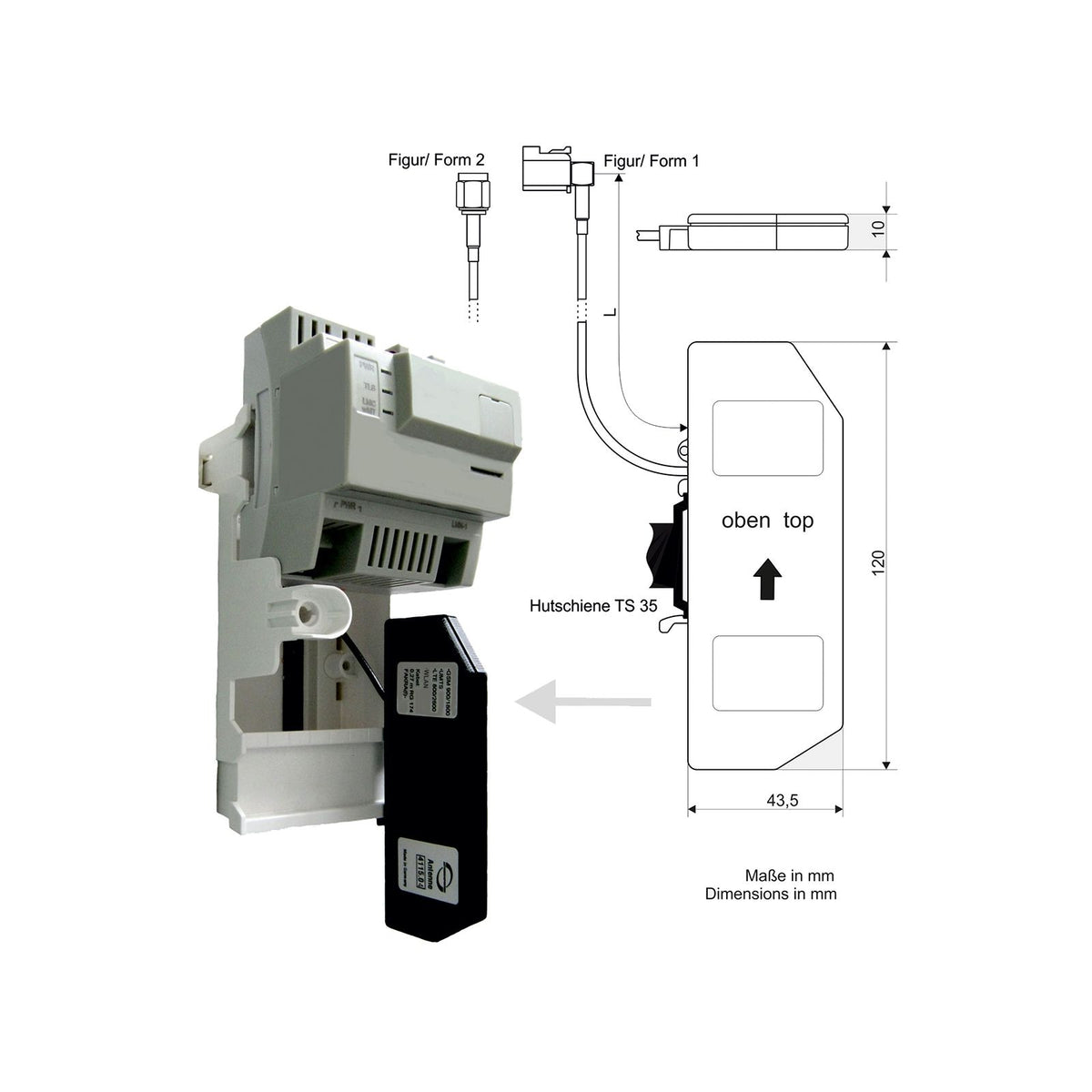 Combi- en multifunctionele antennes 24034115.01 voor universele toepassing