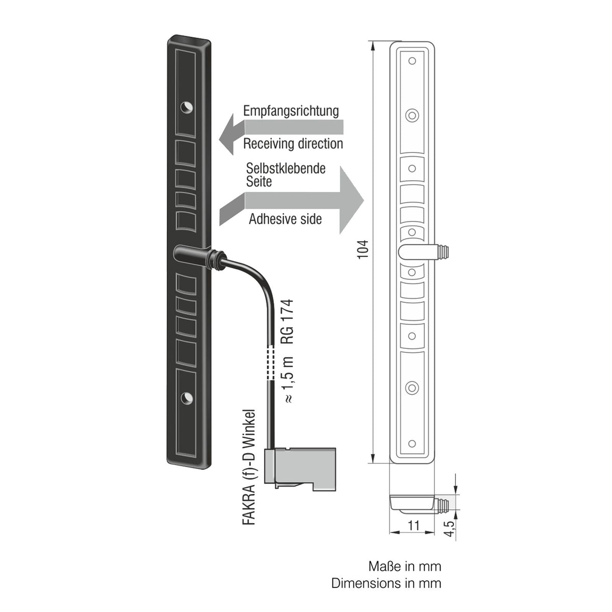 Combi- en multifunctionele antennes 24034467.01 voor universele toepassing