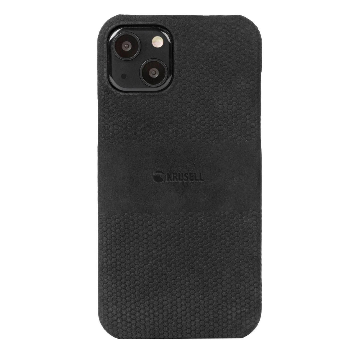 Krusell Leather Cover Apple iPhone 13 - zwart voor Apple iPhone 13 (2021)