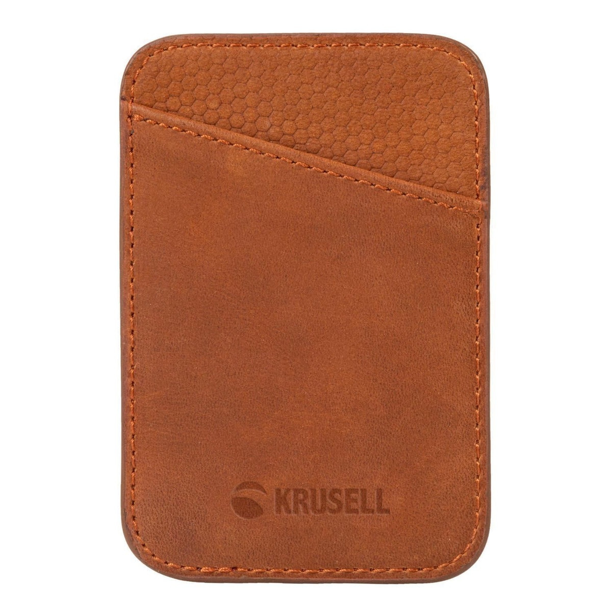 Krusell MagSafe Wallet - Cognac voor Apple iPhone 12 (2020)