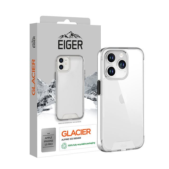 Eiger Glacier Case Apple iPhone 15 Pro - transparant voor Apple iPhone 15 Pro (2023)