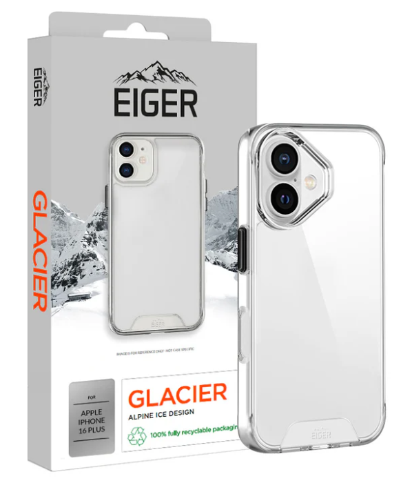 Eiger Glacier Case Apple iPhone 16 Plus - transparant voor Apple iPhone 16 Plus (2024)