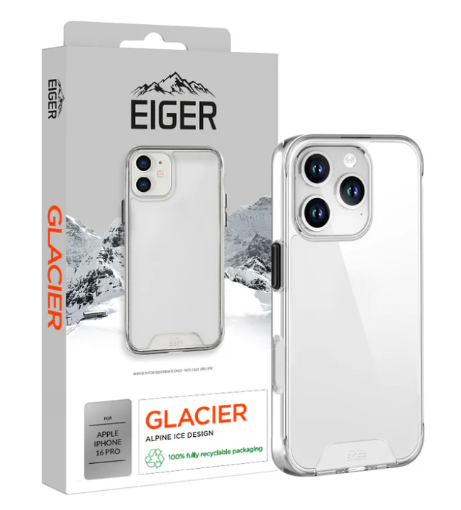 Eiger Glacier Case Apple iPhone 16 Pro - transparant voor Apple iPhone 16 Pro (2024)