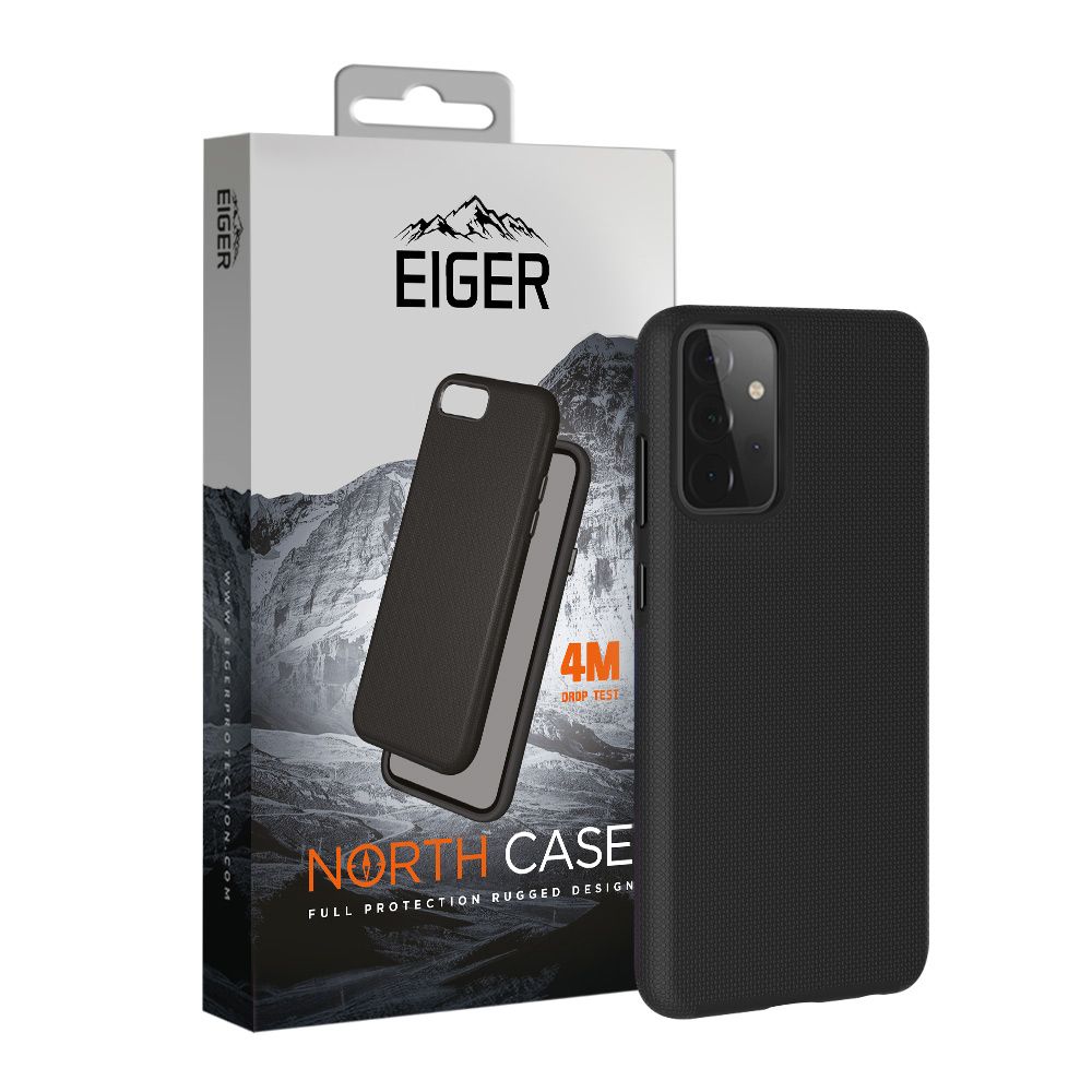 Eiger North Case Samsung Galaxy A52/A52S - zwart voor Samsung Galaxy A52 (2021) (USB-C) | Samsung Galaxy A52s 5G (2021)