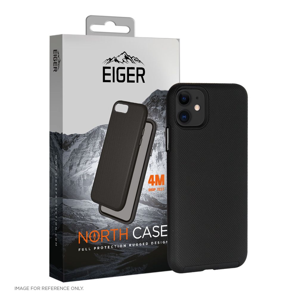 Eiger North Case Apple iPhone 12/12 Pro - zwart voor Apple iPhone 12 (2020) (Lightning - Qi - PD) | Apple iPhone 12 Pro (2020)