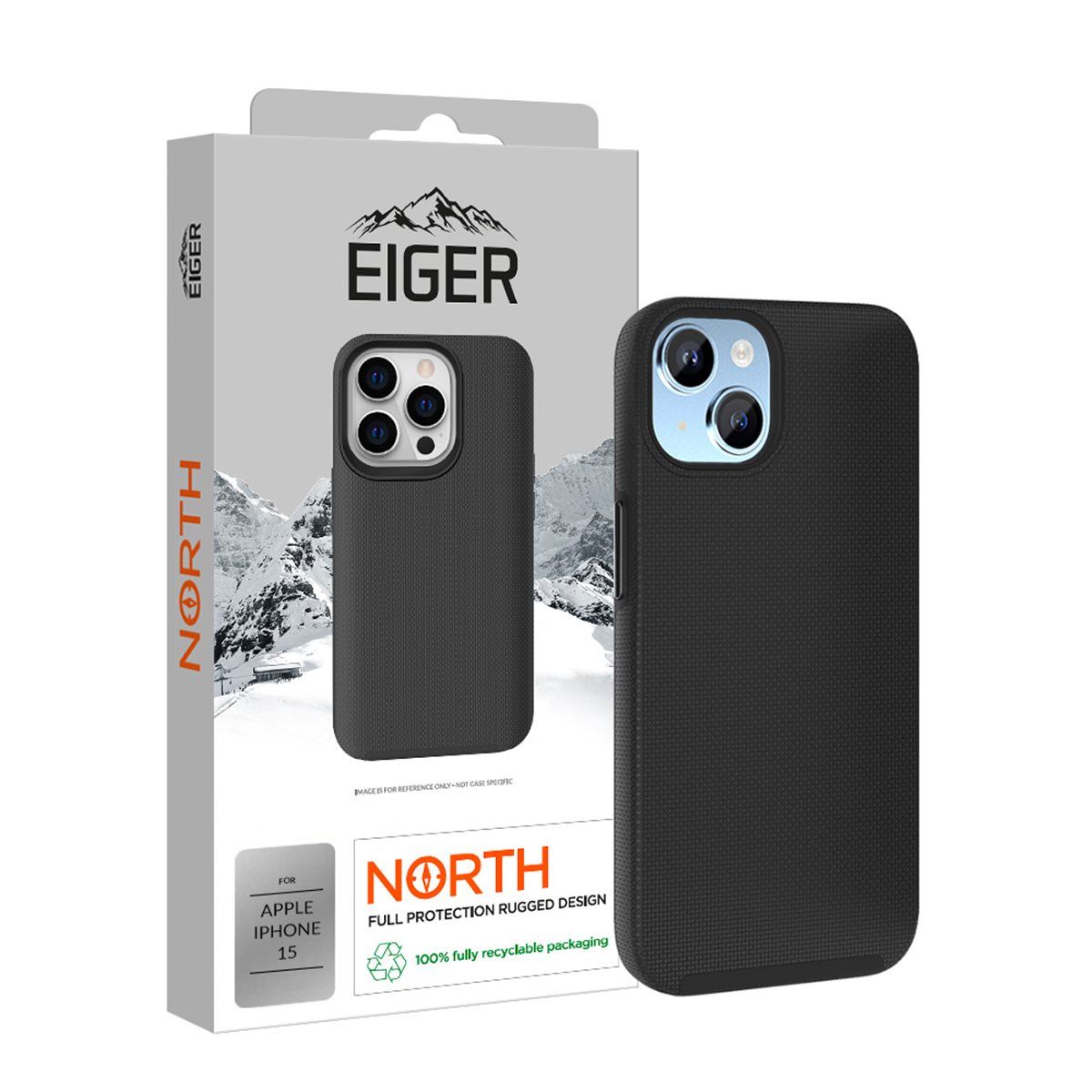 Eiger North Case Apple iPhone 15 - zwart voor Apple iPhone 15 (2023)