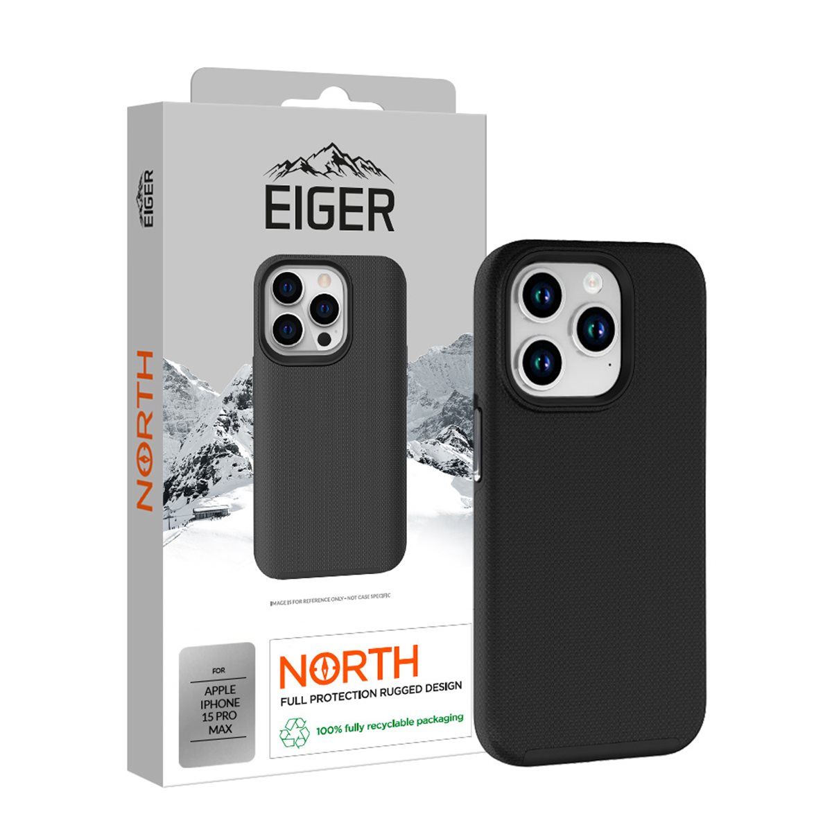 Eiger North Case Apple iPhone 15 Pro Max - zwart voor Apple iPhone 15 Pro Max (2023)