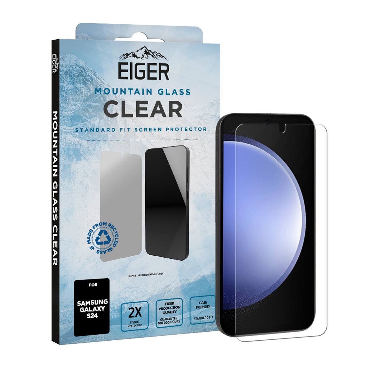 Eiger Mountain Glass Samsung Galaxy S24 - transparant voor Samsung Galaxy S24 (2024)