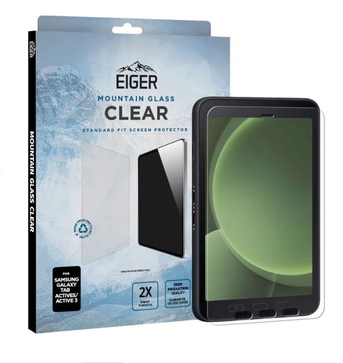 Eiger GLASS Screen Protector Samsung Galaxy Tab Active 3/5 voor Samsung Galaxy Tab Active5 8.0 (2024) X300/X306B