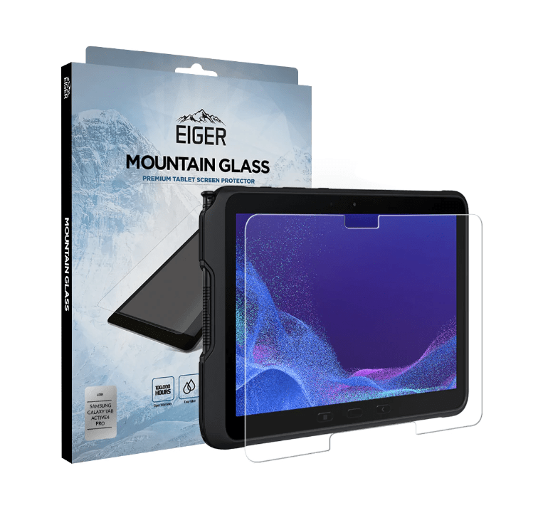 Eiger GLASS Screen Protector Sam.Tab Active Pro 10.1/ 4 Pro voor Samsung Galaxy Tab Active Pro 10.1 (2019) T545 (USB-C) | Samsung Galaxy Tab Active4 Pro 10.1 (2022) T630/T636