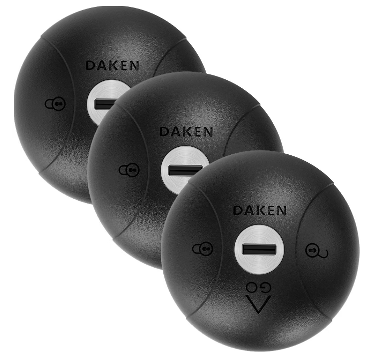 Daken Saturn GO veiligheidsslot zwart 3x met 6 sleutels