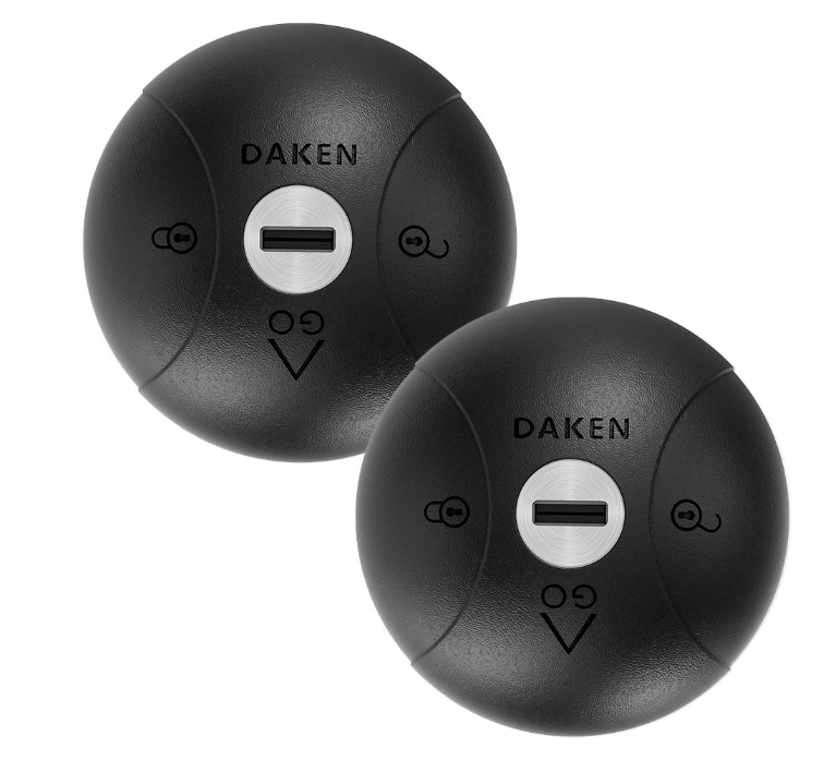 Daken Saturn GO veiligheidsslot zwart 2x met 4 sleutels