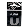 m-use 3D LETTER CHROOM – *U* 28mm dikte