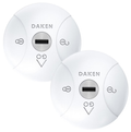 Daken Saturn GO veiligheidsslot wit 2x met 4 sleutels