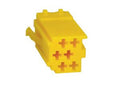 m-use connector mannelijk, 6-pin yellow MINI ISO