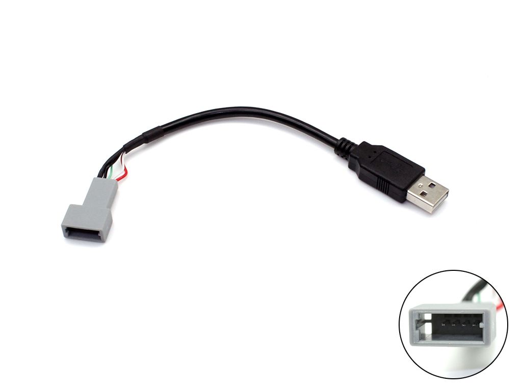 m-use electronics USB- en AUX-retentie-interface voor Kia