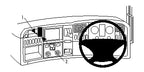 Brodit Extra-strength ProClip 313475 voor Scania R-series 2010-2016 en Scania G-series 2010-2018 - productfoto zwarte ABS montagebasis
