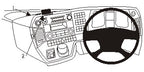 Brodit Extra-strength ProClip 313476 voor Mercedes Benz Arocs 2014-2019, Mercedes Benz Antos 2013-2019 en Mercedes Benz Actros 4 2013-2019 - productfoto zwarte ABS montagebasis