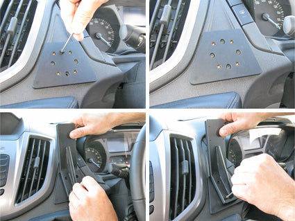 Brodit Extra-strength ProClip 313517 voor Ford Transit 2014-2019 - detail van dashboardmontage