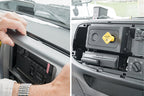 Brodit ProClip 313528 voor Hino 300-series 2005-2023 en Hino 200-series 2005-2022 - montagepositie op dashboard