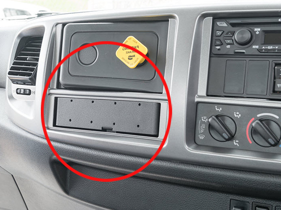 Brodit ProClip 313528 voor Hino 300-series 2005-2023 en Hino 200-series 2005-2022 - productfoto zwarte ABS montagebasis