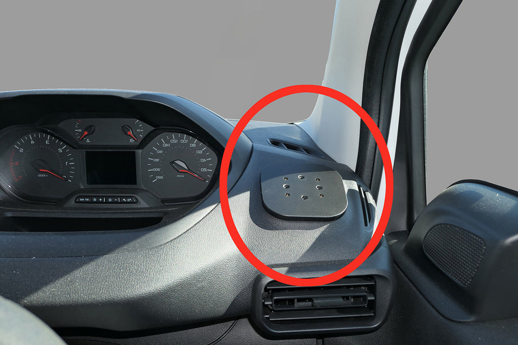 Brodit Extra-strength ProClip 313553 voor Citroen E-Berlingo 2025-2026, Citroen Berlingo III 2019-2026 e.a. - productfoto zwarte ABS montagebasis