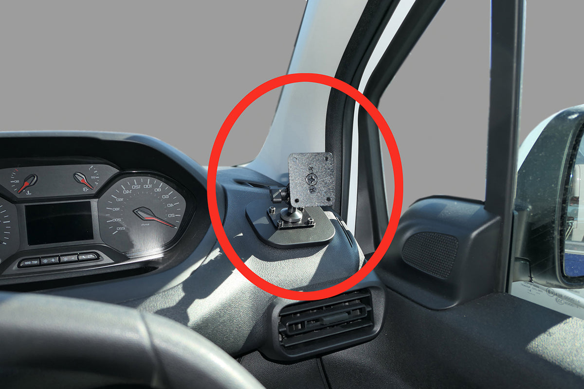 Brodit Extra-strength ProClip 313554 voor Citroen E-Berlingo 2025-2026, Citroen Berlingo III 2019-2026 e.a. - productfoto zwarte ABS montagebasis