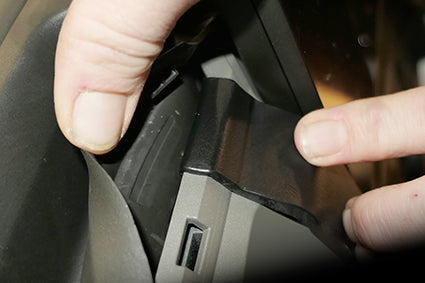 Brodit Extra-strength ProClip 313572 voor Volvo FM series 2021-2026 - detail van dashboardmontage