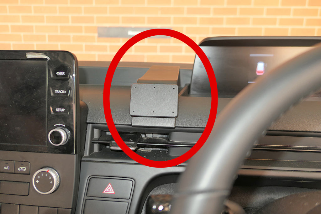 Brodit ProClip 313576 voor Hyundai Staria 2022-2026 - productfoto zwarte ABS montagebasis