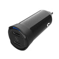 Scosche 60W 2x USB-C PD 3.0 zwart 12/24V-autolader