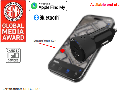 Scosche FoundIT 42W 1 x USB-C 1 x USB-A locator 12/24V-autolader