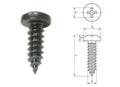 RTA Zelftappende schroeven DIN7981 , 4,2 x 13 mm zwart, 100 st