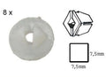 RTA Plastic moeren en bouten 7,7x7,5x10mm >4,8mm schroeven 8x