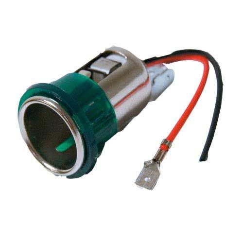 m-use Lader 12V inbouw sig plug F schroefgat + licht 20cm