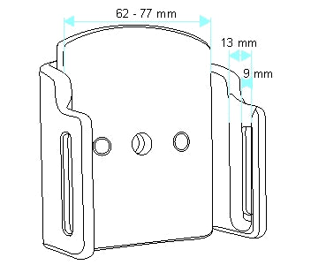 Brodit verstelbare passieve telefoonhouder 62-77 mm | 511308 - productfoto 7