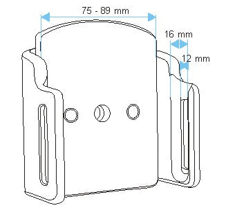 Brodit verstelbare passieve telefoonhouder 75-89 mm | 511484 - productfoto 8