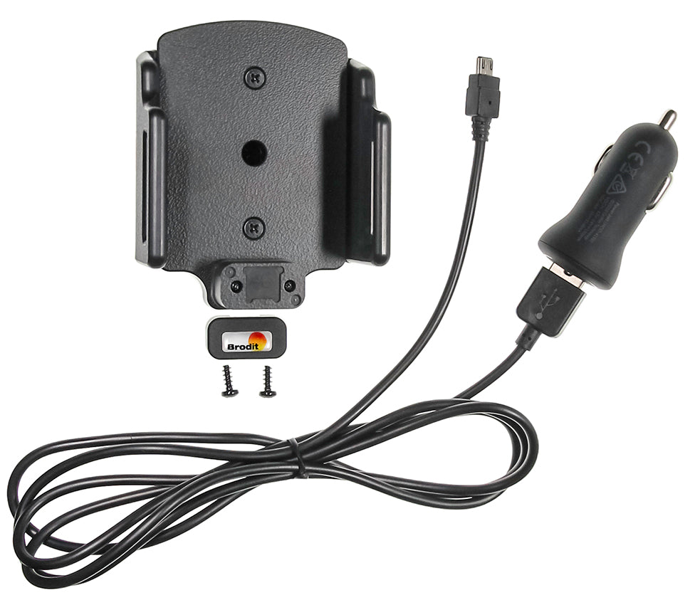 Brodit verstelbare actieve telefoonhouder met Micro-USB 62-77 mm | 521620 - productfoto 6