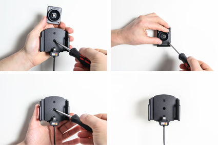 Brodit verstelbare actieve telefoonhouder met Micro-USB 62-77 mm | 521621 - productfoto 4