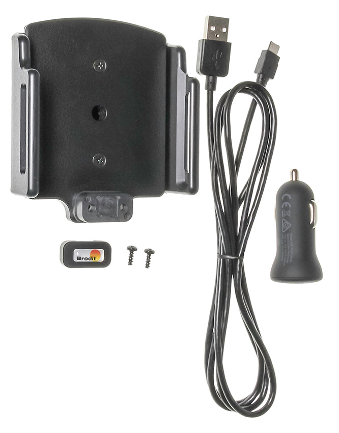 Brodit verstelbare actieve telefoonhouder met Micro-USB 75-89 mm | 521628 - productfoto 6