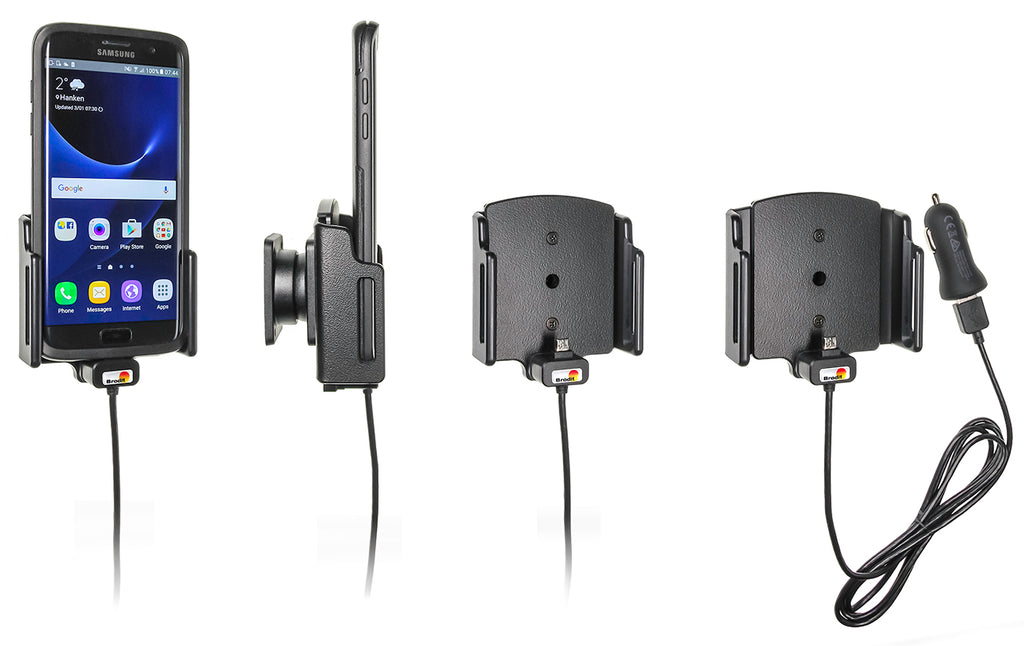 Brodit verstelbare actieve telefoonhouder met Micro-USB 75-89 mm | 521628 - productfoto 1