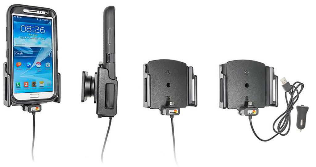 Brodit verstelbare actieve telefoonhouder met Micro-USB 75-89 mm | 521630 - productfoto 1