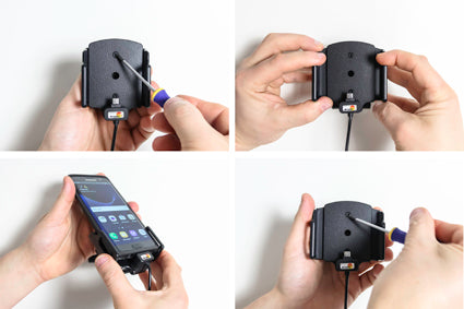 Brodit verstelbare actieve telefoonhouder vaste installatie 62-77 mm | 527622 - productfoto 3